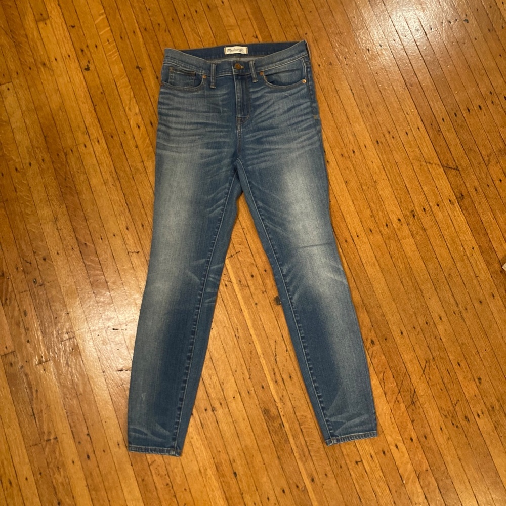 Madewell High Riser Skinny - Distressed Wash - Size 29